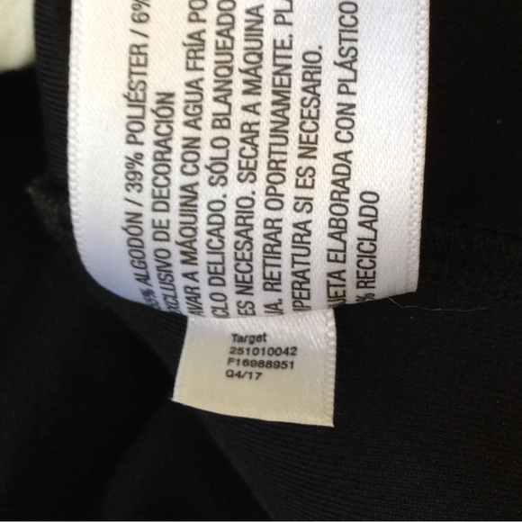 Hunter for Target black embossed sweater pattern line sleeves womens medium - Picture 5 of 12